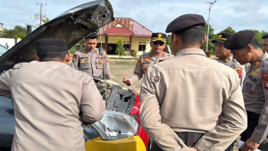 Armada Dinas Polres Kayong Utara Ditemukan 77 Kendaraan Rusak Berat