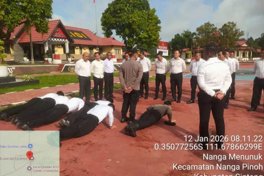 Gaktiplin Polres Melawi: Waka Polres Cek Kelengkapan hingga Sikap Tampang Anggota
