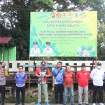 Wujudkan Kota Juang yang Asri, Pemkab Melawi Gelar Gerakan Gotong Royong Massal Bersama Forkopimda