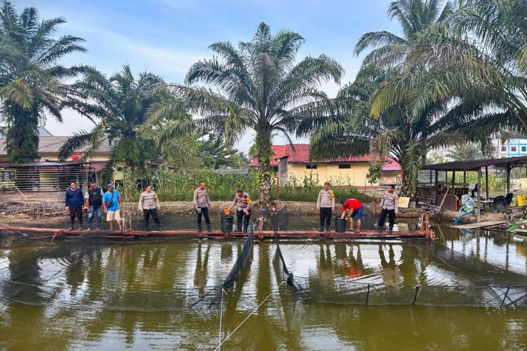 Kapolres Melawi Wajibkan Seluruh Polsek Jajaran Punya Kolam Ikan, Dukung Ketahanan Pangan